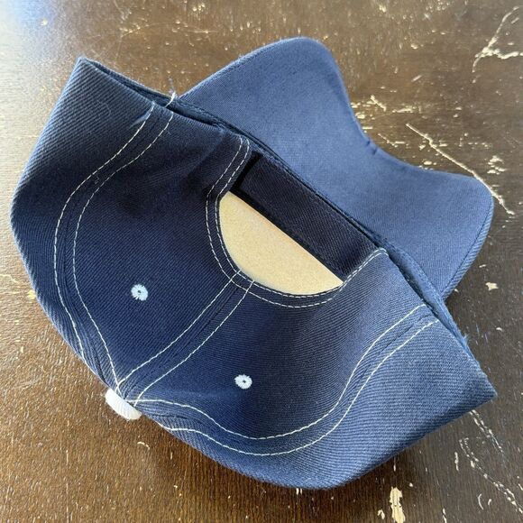 Florida Hat Blue Strap Back Baseball Cap One Size Raised Stitch Lettering Patch - Picture 5 of 10